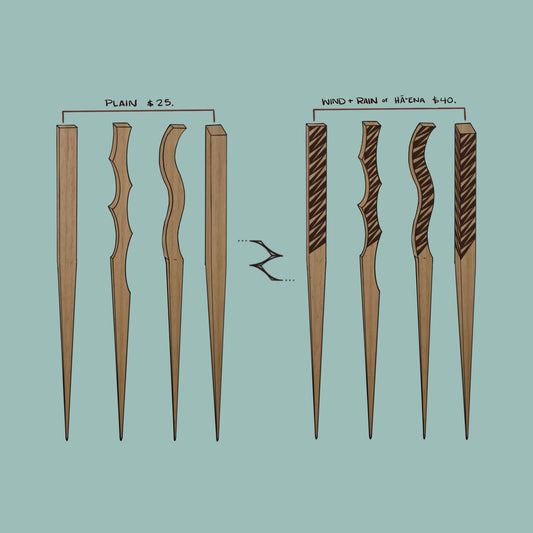 Ceder Wood Hair Pick